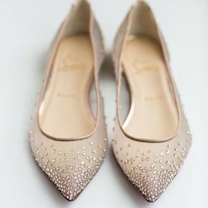 Christian Louboutin Follies Strass Flats